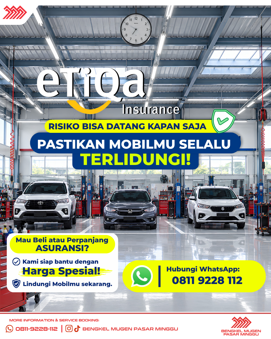 RISIKO BISA DATANG KAPAN SAJA, PASTIKAN MOBILMU SELALU TERLIDUNGI! 🛡️🚗